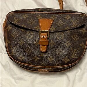 Louis Vuitton Brown and Tan Monogram Shoulder Bag